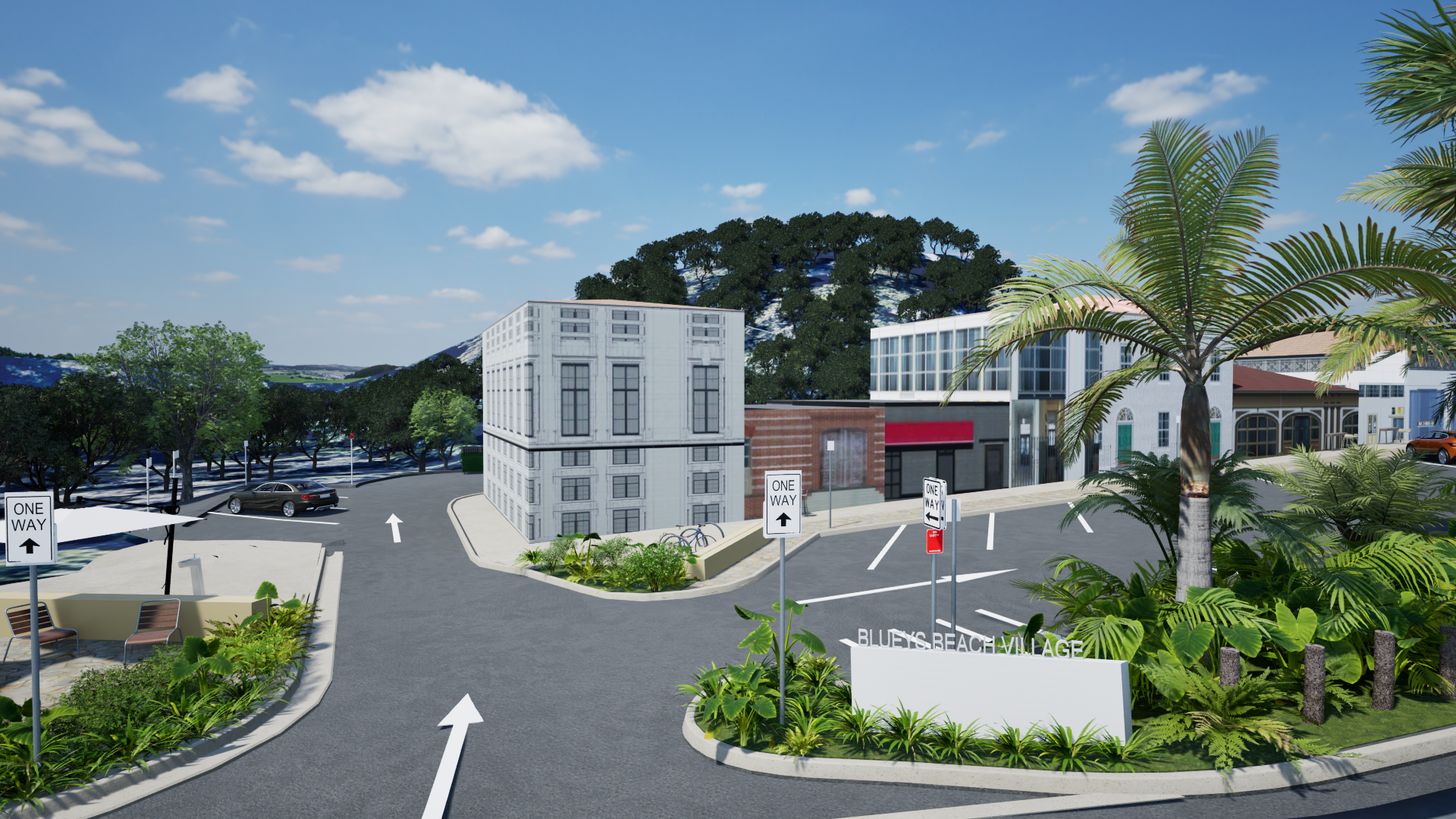 concept image for carpark entry