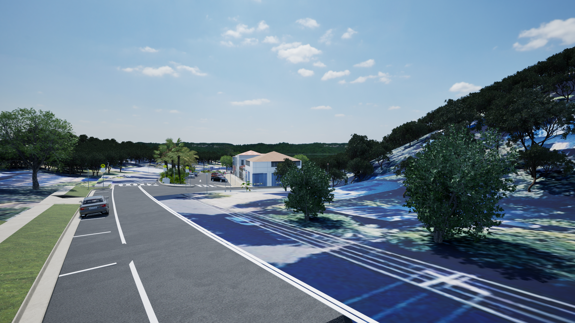 concept image looking at it from the east