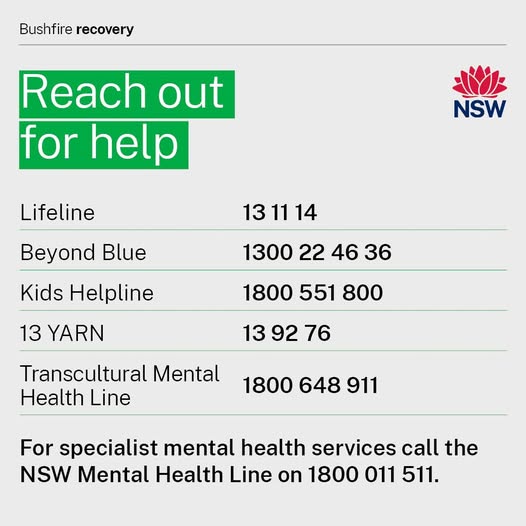 reach out for help contact details