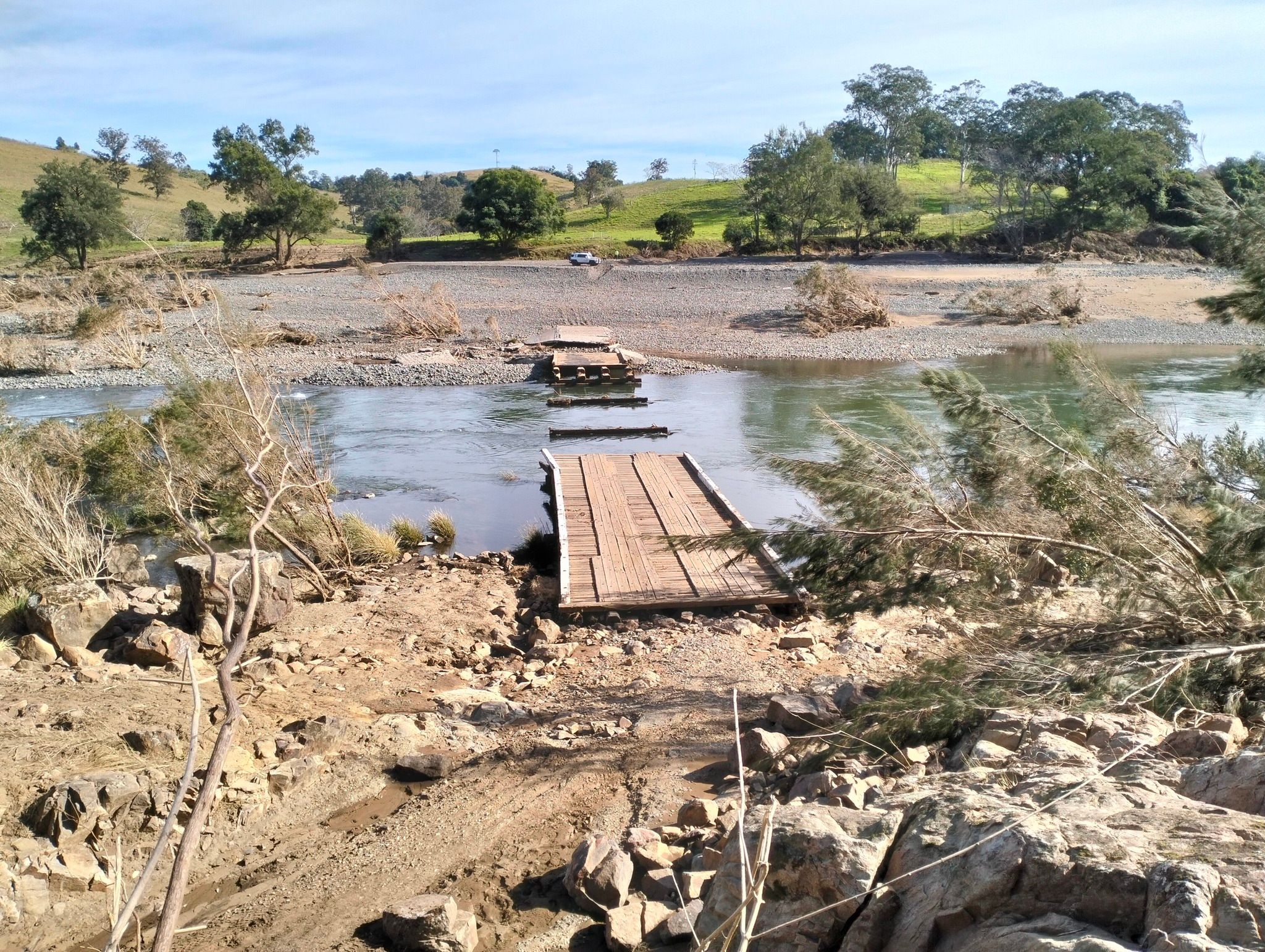 Tiri - After - looking west after flood waters had subsided