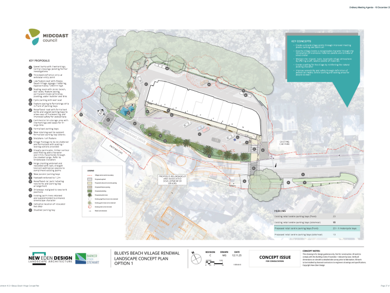 Blueys Beach Village Concept Design option 1