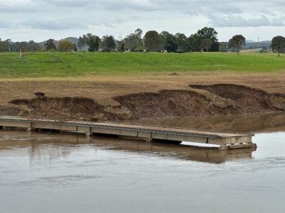 Bight Bridge flood damage