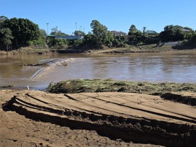 Bight Bridge flood damage