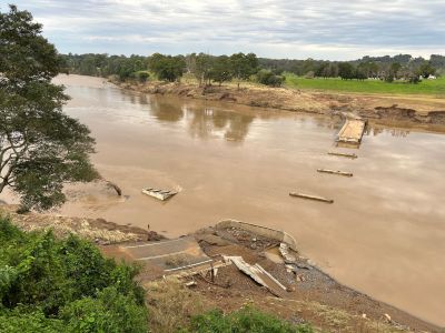 Bight Bridge flood damage